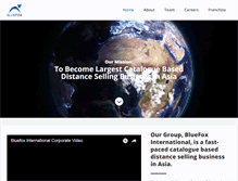 Tablet Screenshot of bluefox-international.com